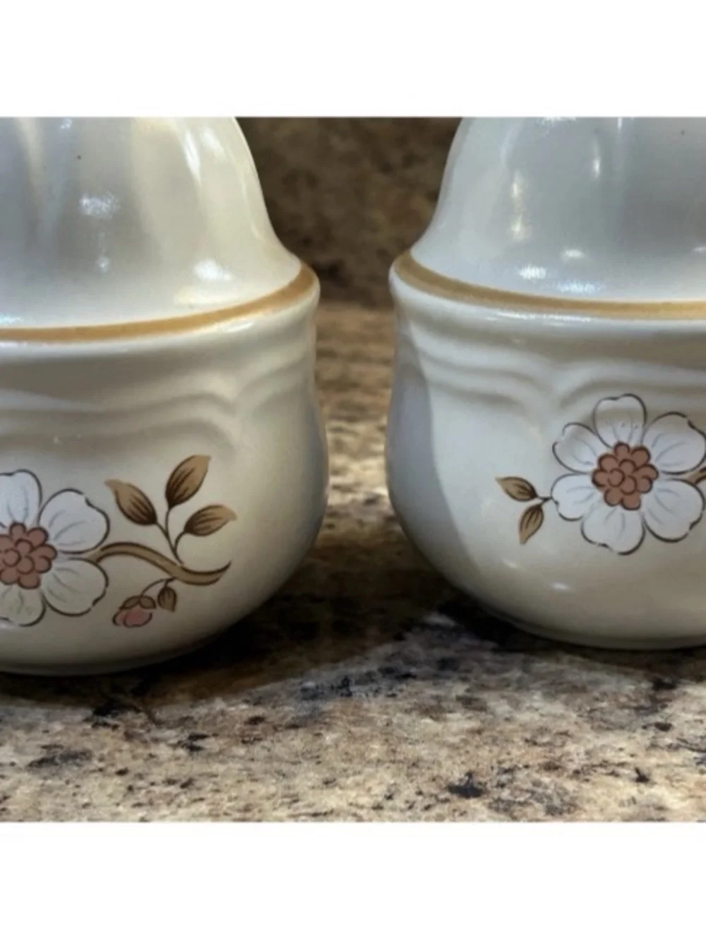Vintage Cordella Collection Japan Burnet Stoneware Salt & Pepper Shaker Set